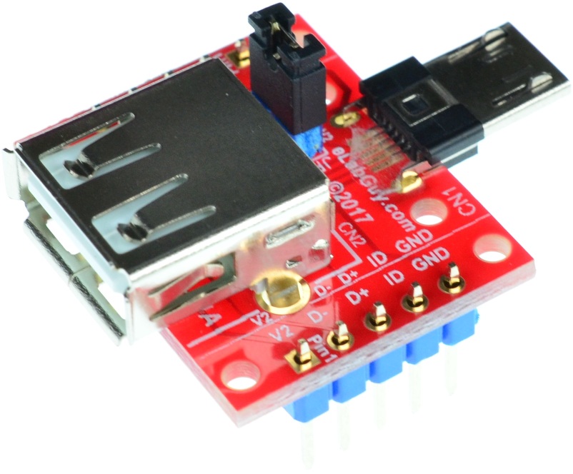 micro USB Type B Male to USB Type A Female adapter